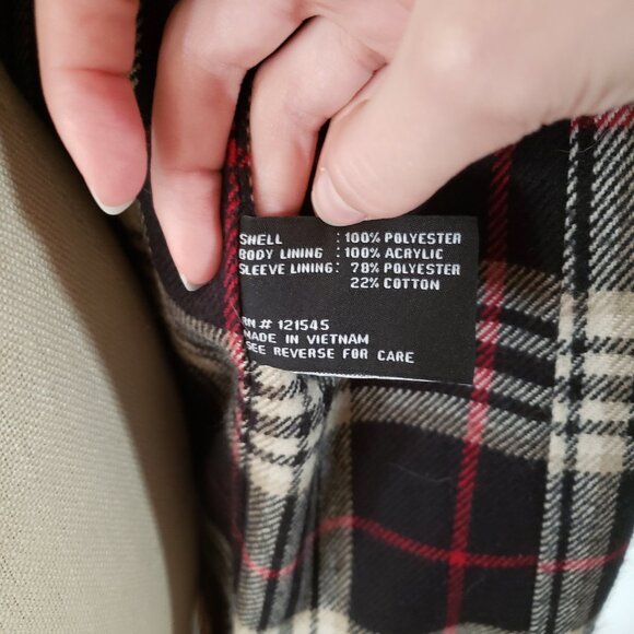 London Fog cozy trench raincoat waterproof - Picture 13 of 16